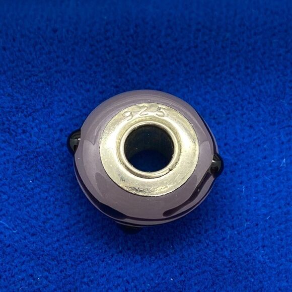 💛 925 Purple Glass Charm - Picture 3 of 4